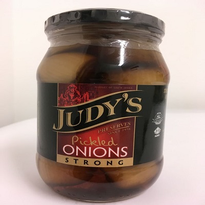 Judy's Pickled Onions Strong 410g