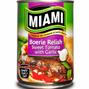 Miami boerie relish sweet tomato and garlic 450g